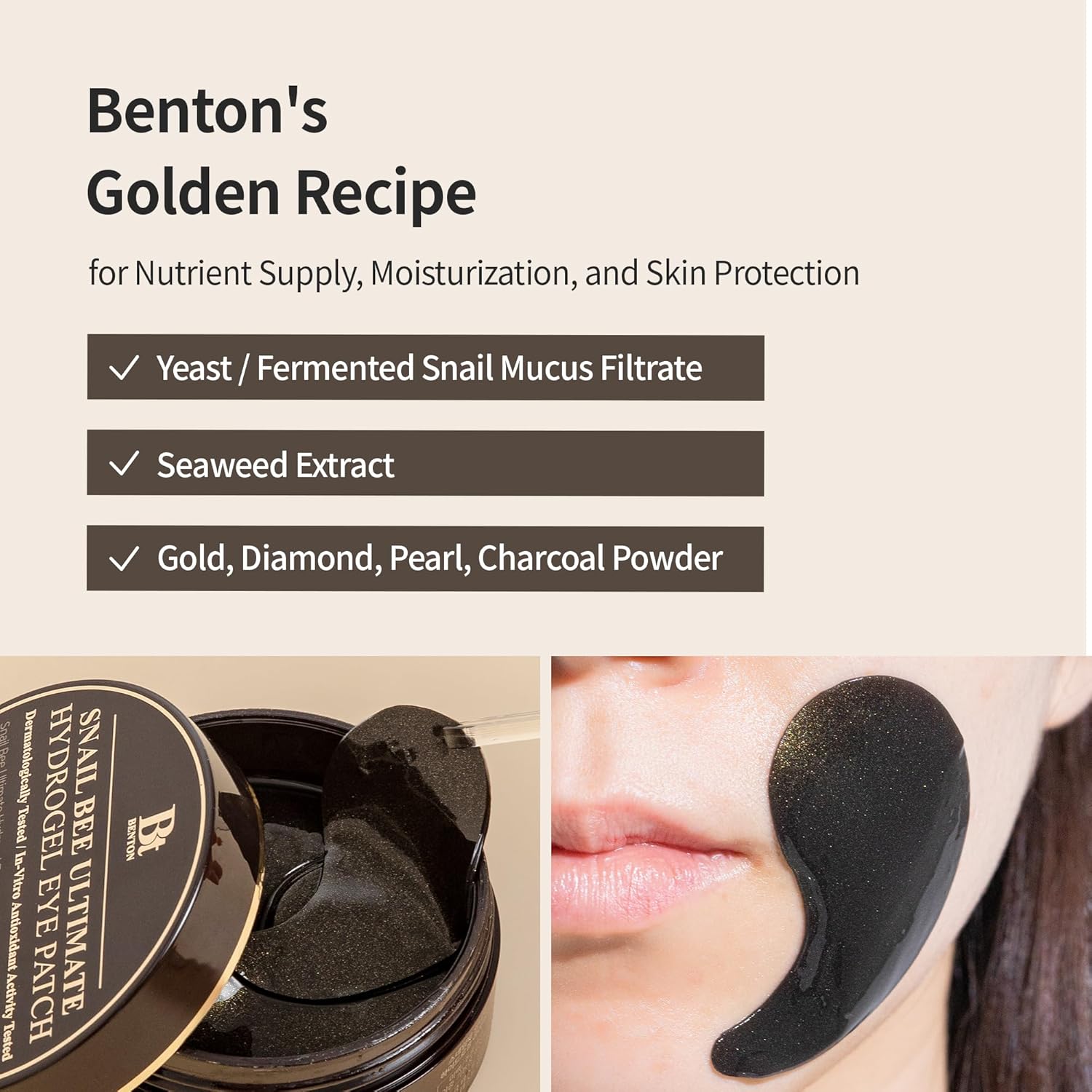 BENTON Snail Bee Ultimate Hydrogel Eye patch 60pcs