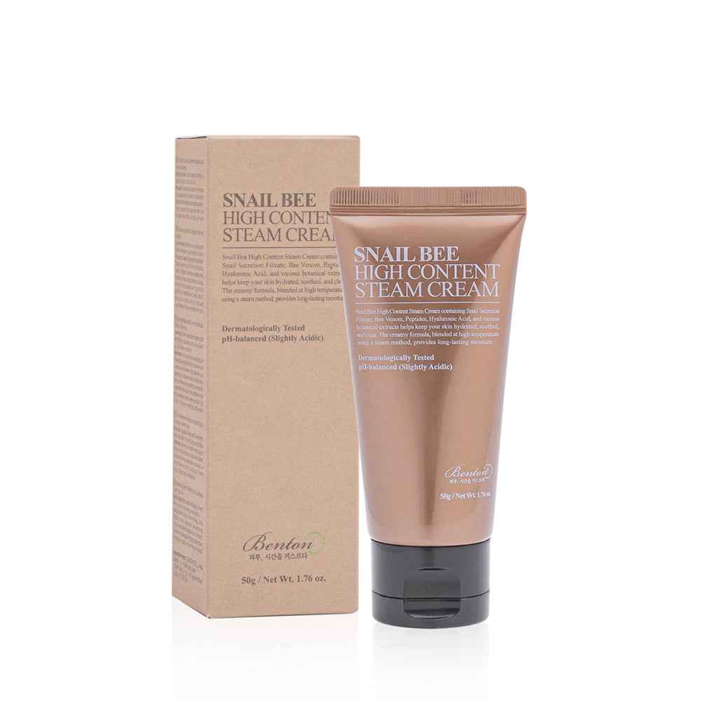 BENTON Snail Bee High Content Steam cream 50g - Korean Cosmetics by EPEUL | K-Beauty Store in Casablanca