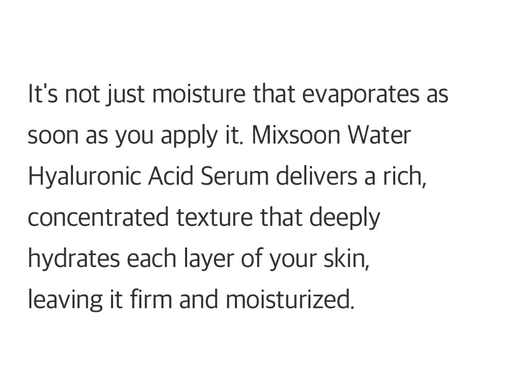 MIXSOON Glacier Hyaluronic Acid Serum 300ml
