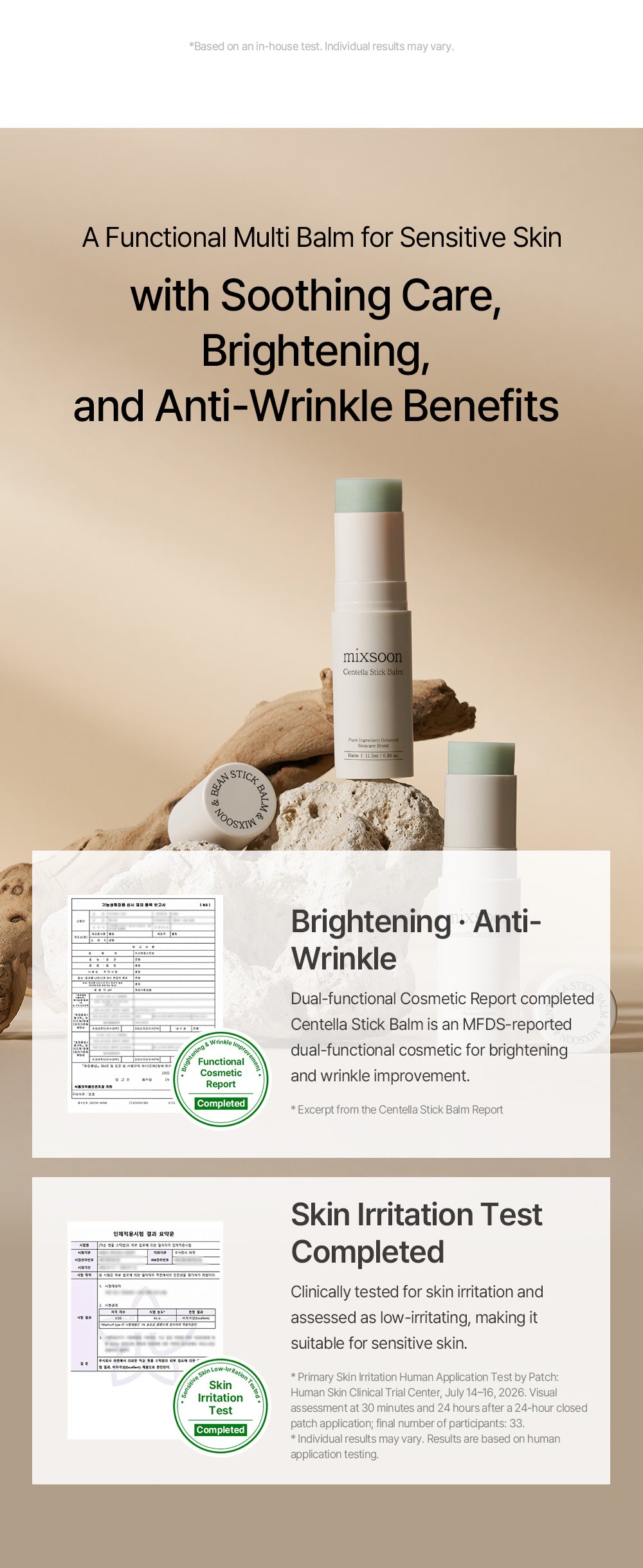 MIXSOON Centella Stick Balm 11.5ml