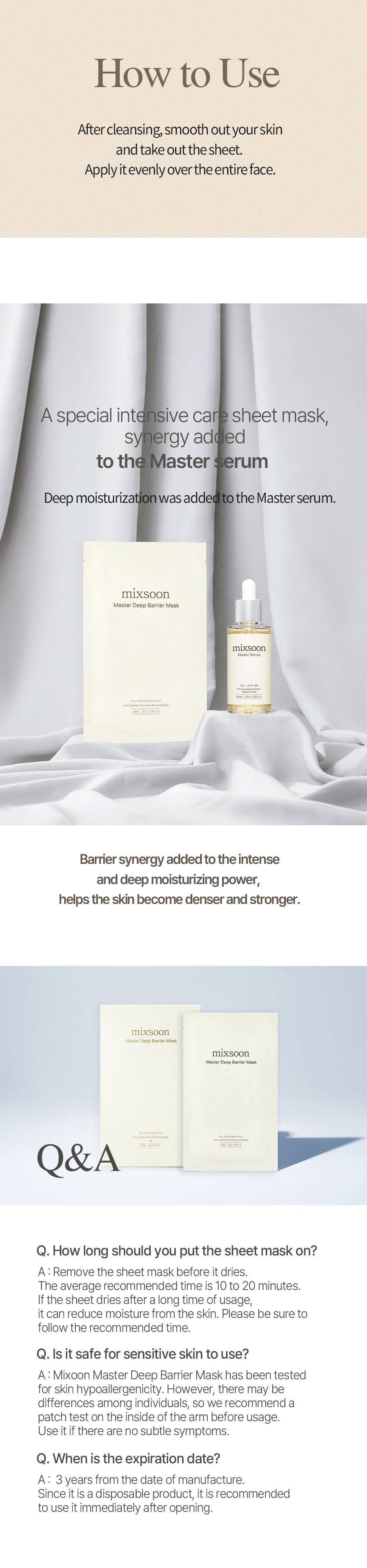 MIXSOON MASTER Deep Barrier mask 30g X 1ea