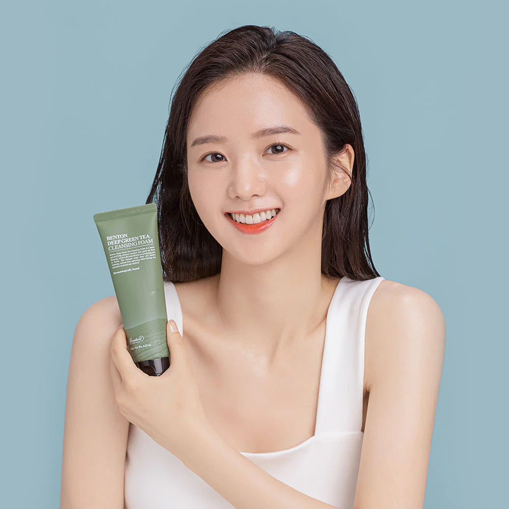 BENTON Mousse nettoyante au Thé Vert Profond 120g