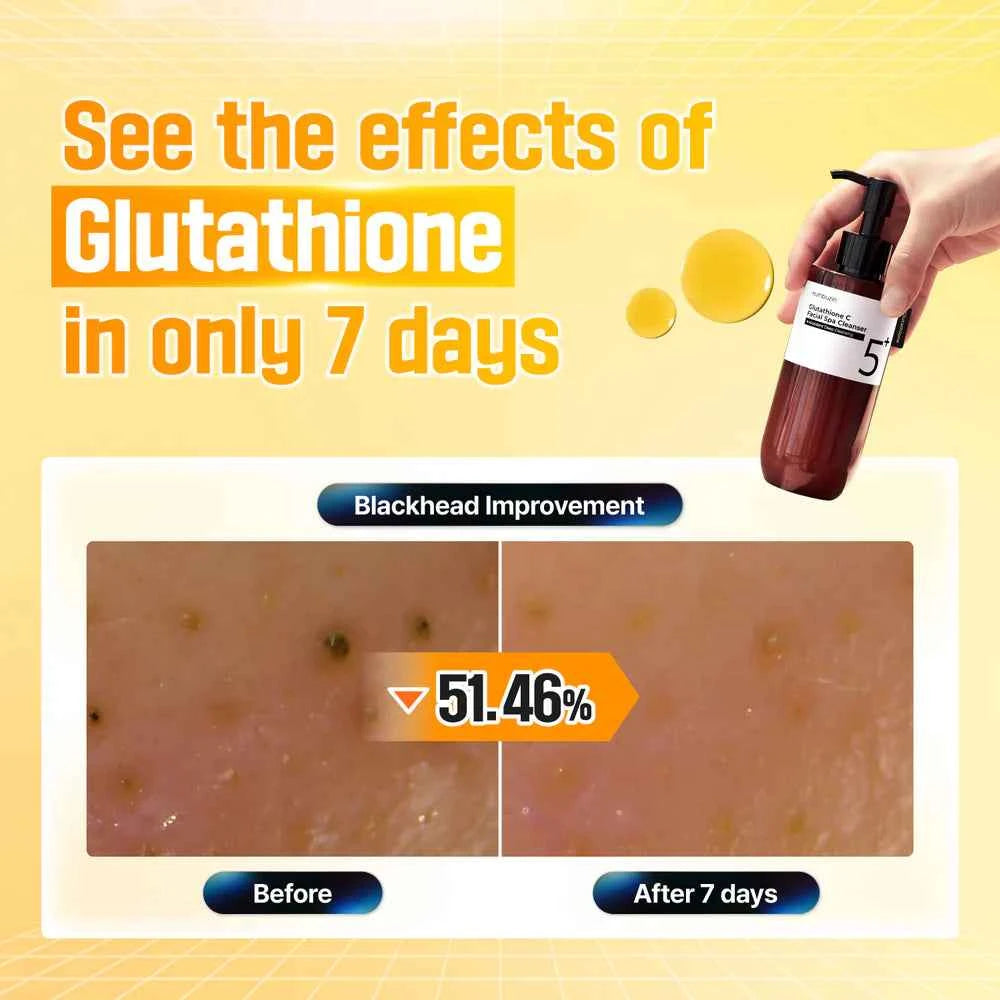 numbuzin no 5 glutathione c facial spa cleanser 200ml NUMBUZIN No.5+ Glutathione C Facial Spa Cleanser