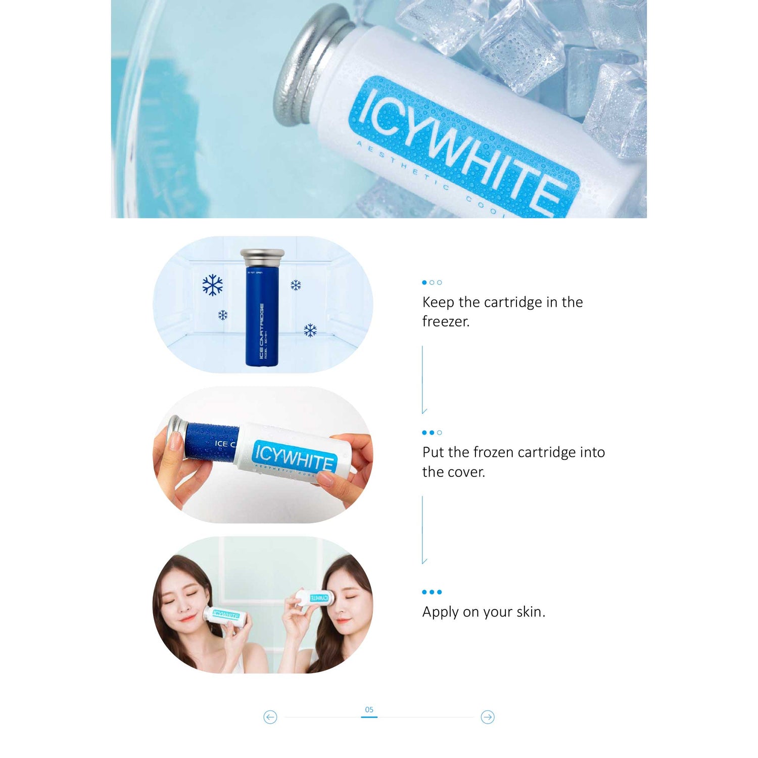 [KEYWIS]Bâton de refroidissement ICYWHITE