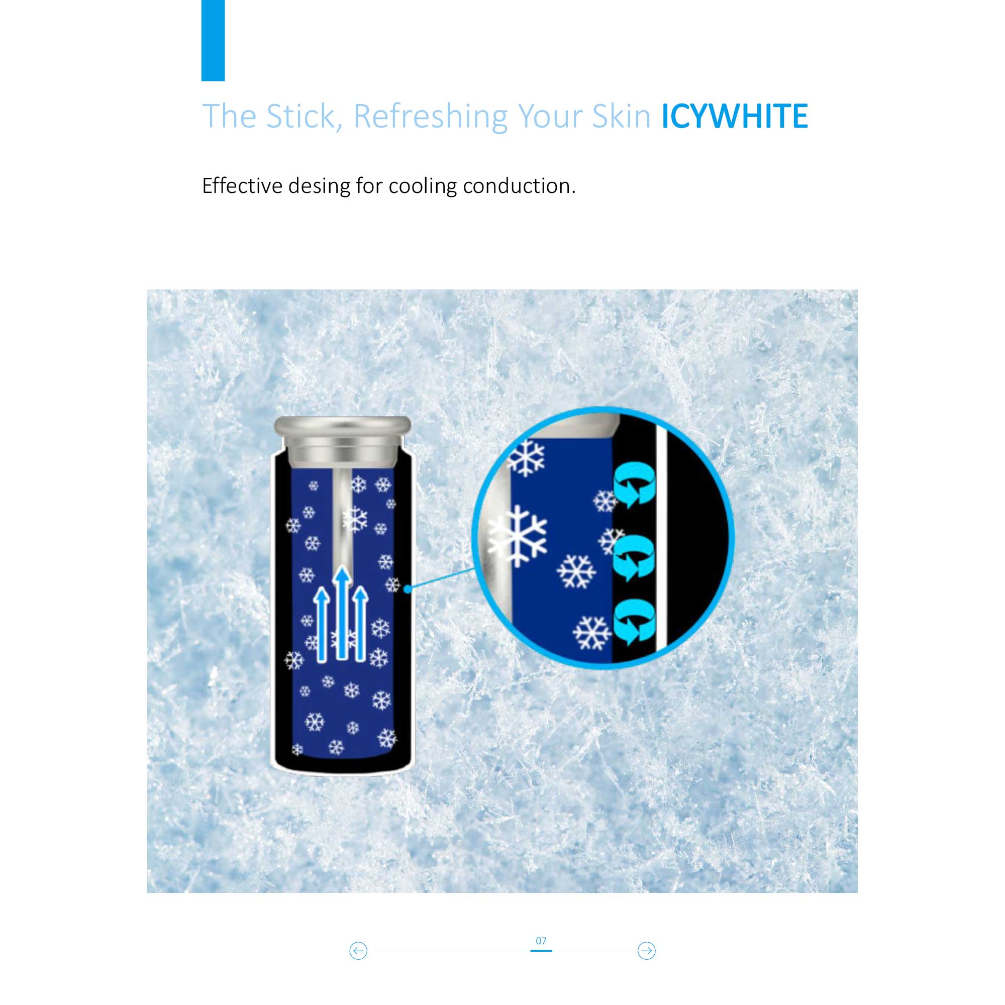 [KEYWIS]Bâton de refroidissement ICYWHITE