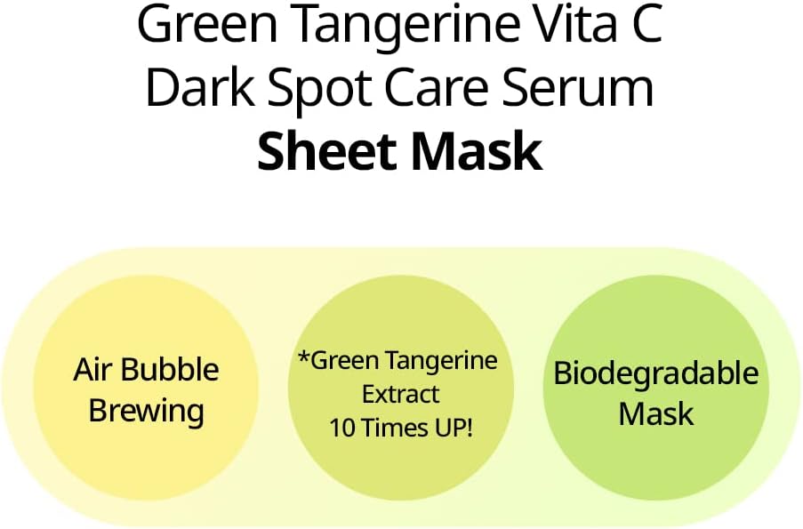 Masque en feuille sérum Vita C à la mandarine verte GOODAL