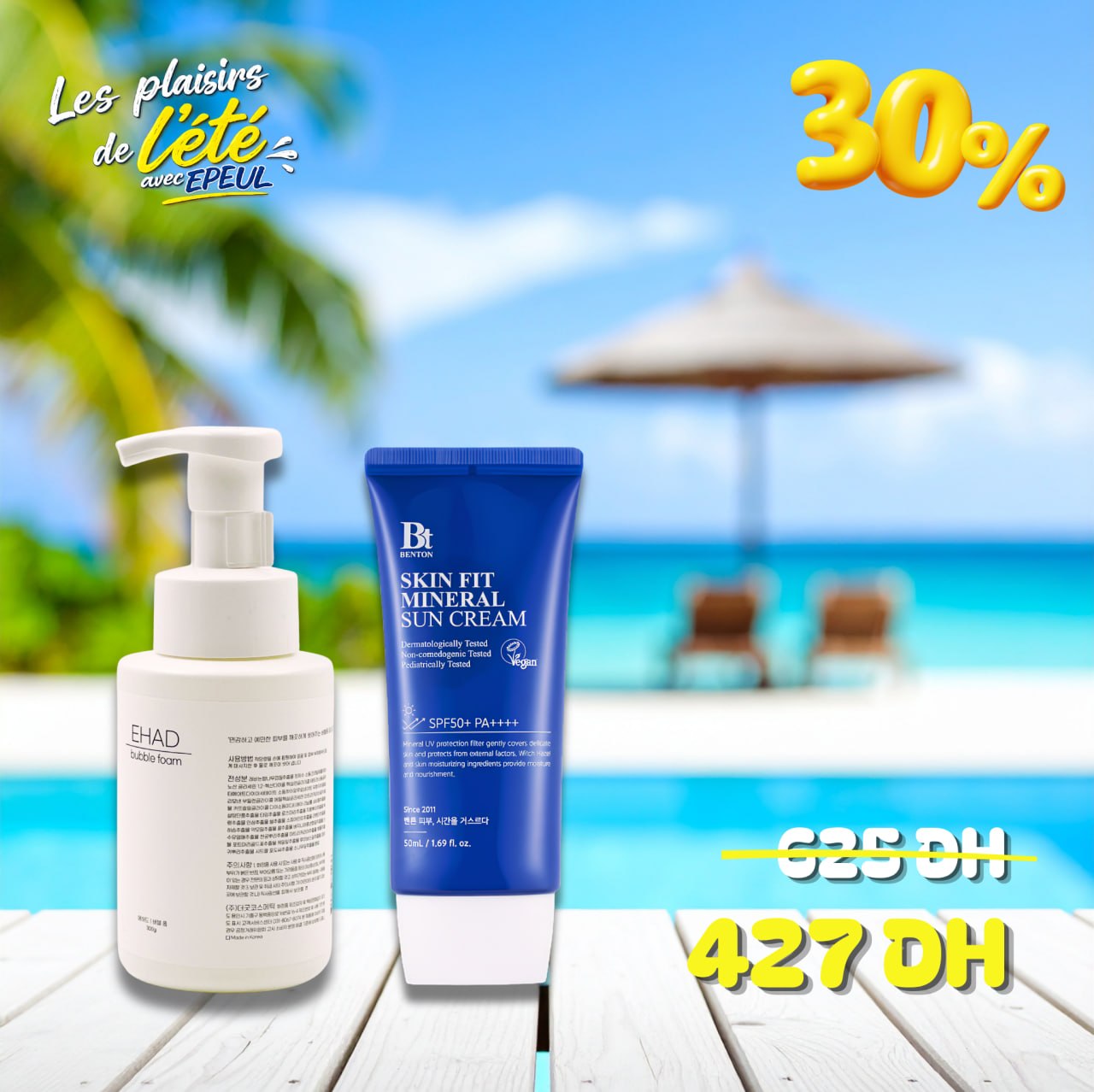 Bubble Foam + Mineral Sun Cream