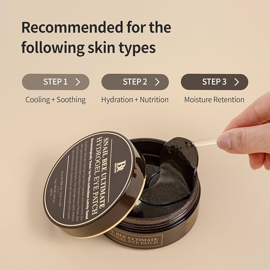 BENTON Snail Bee Patch pour les yeux Hydrogel ultime 60pcs