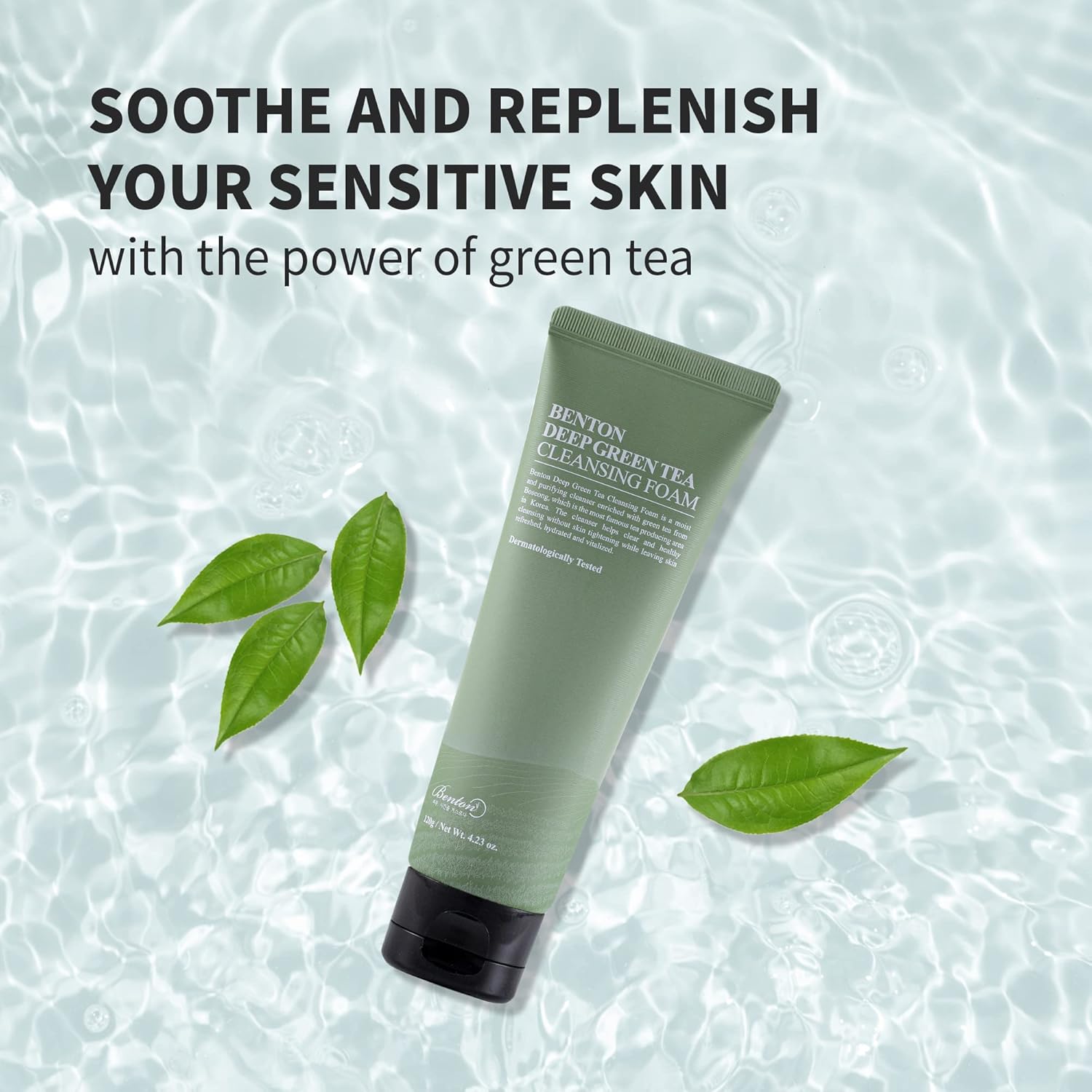 BENTON Deep Green Tea Cleansing foam 120g