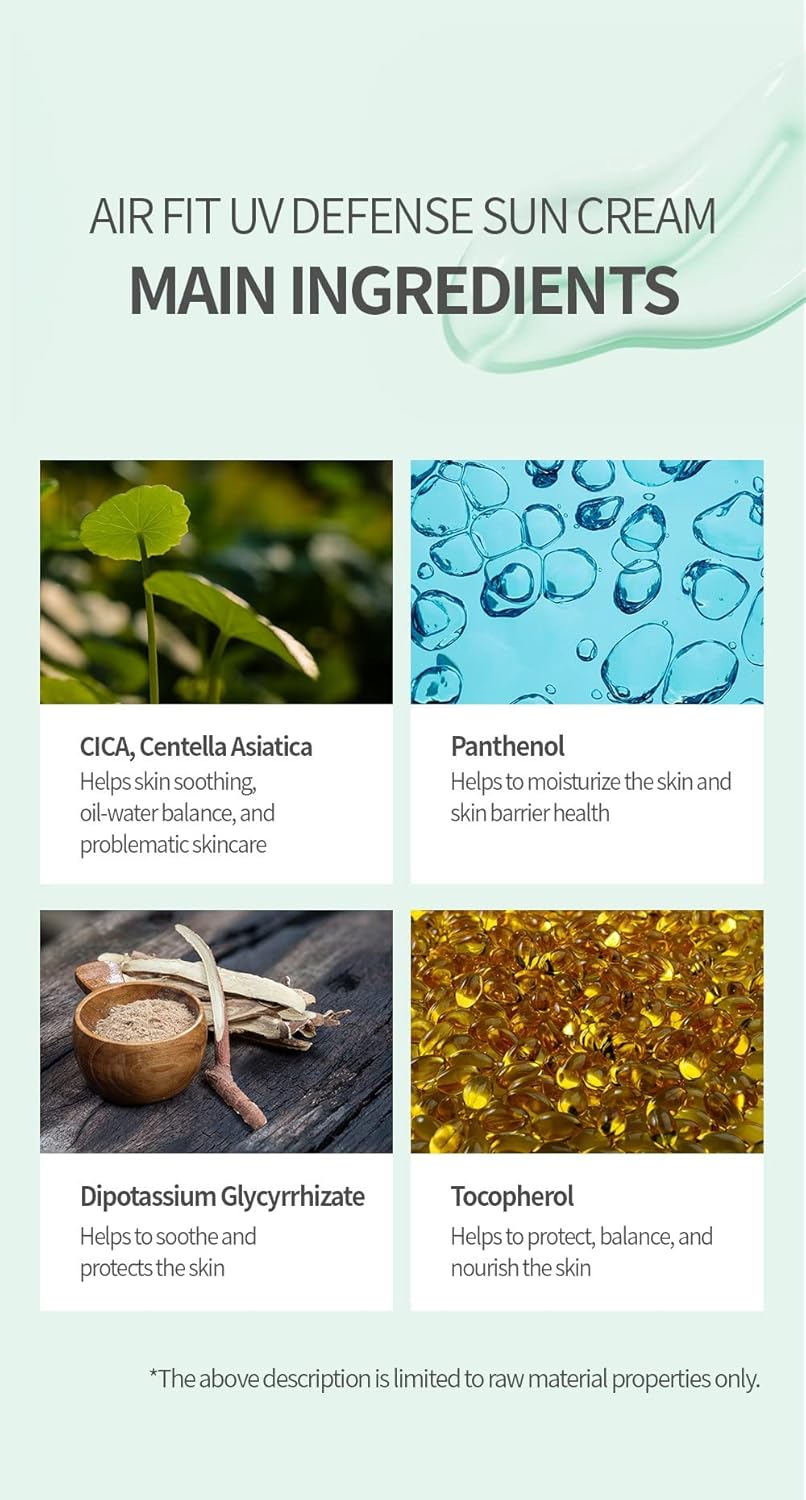 BENTON Crème solaire Air Fit UV Defense (SPF 50+/PA++++) 50g