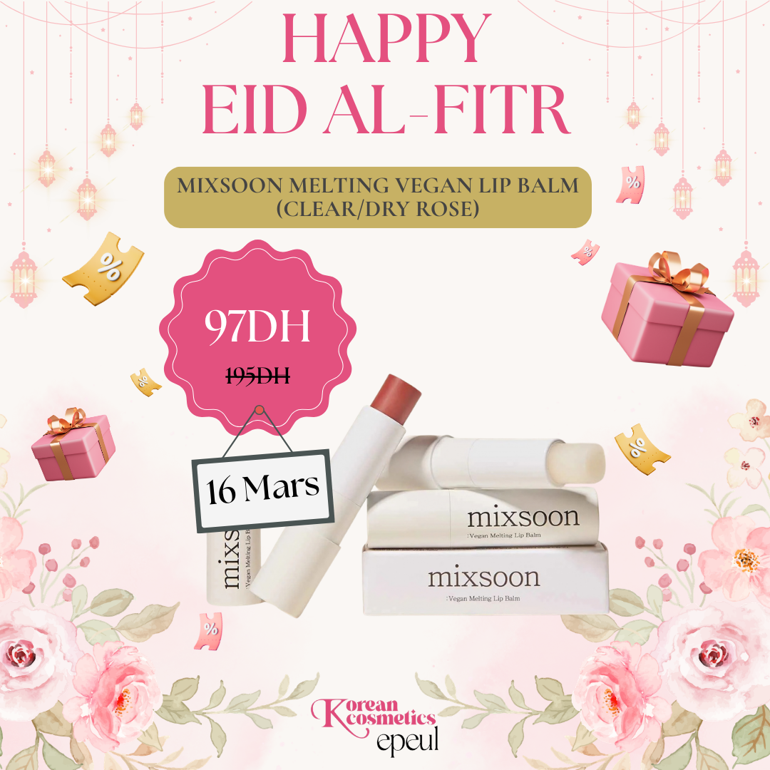 MIXSOON Baume à lèvres fondant Vegan 4.1g /Rose Sèche ​