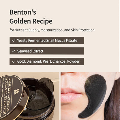 BENTON Snail Bee Ultimate Hydrogel Eye patch 60pcs