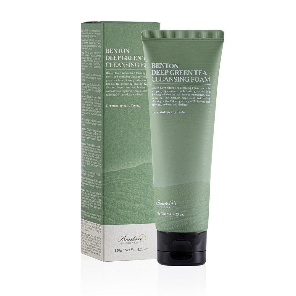 BENTON Deep Green Tea Cleansing foam 120g (restock soon!)