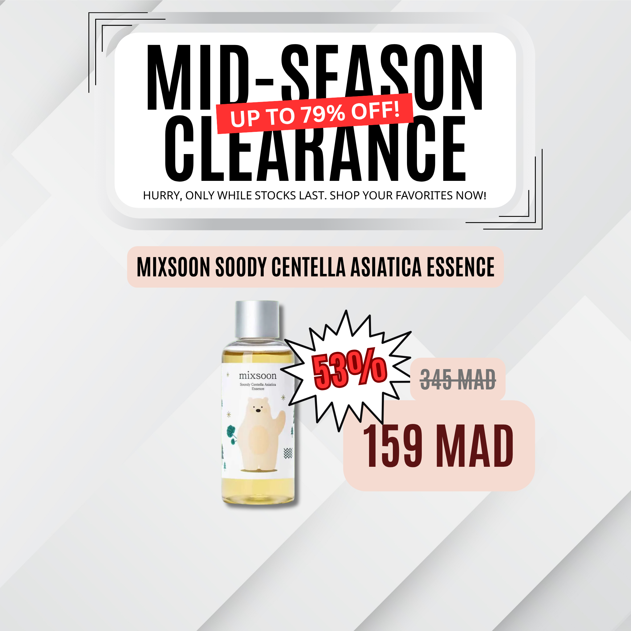 MIXSOON Soondy Centella Asiatica Essence 100ml