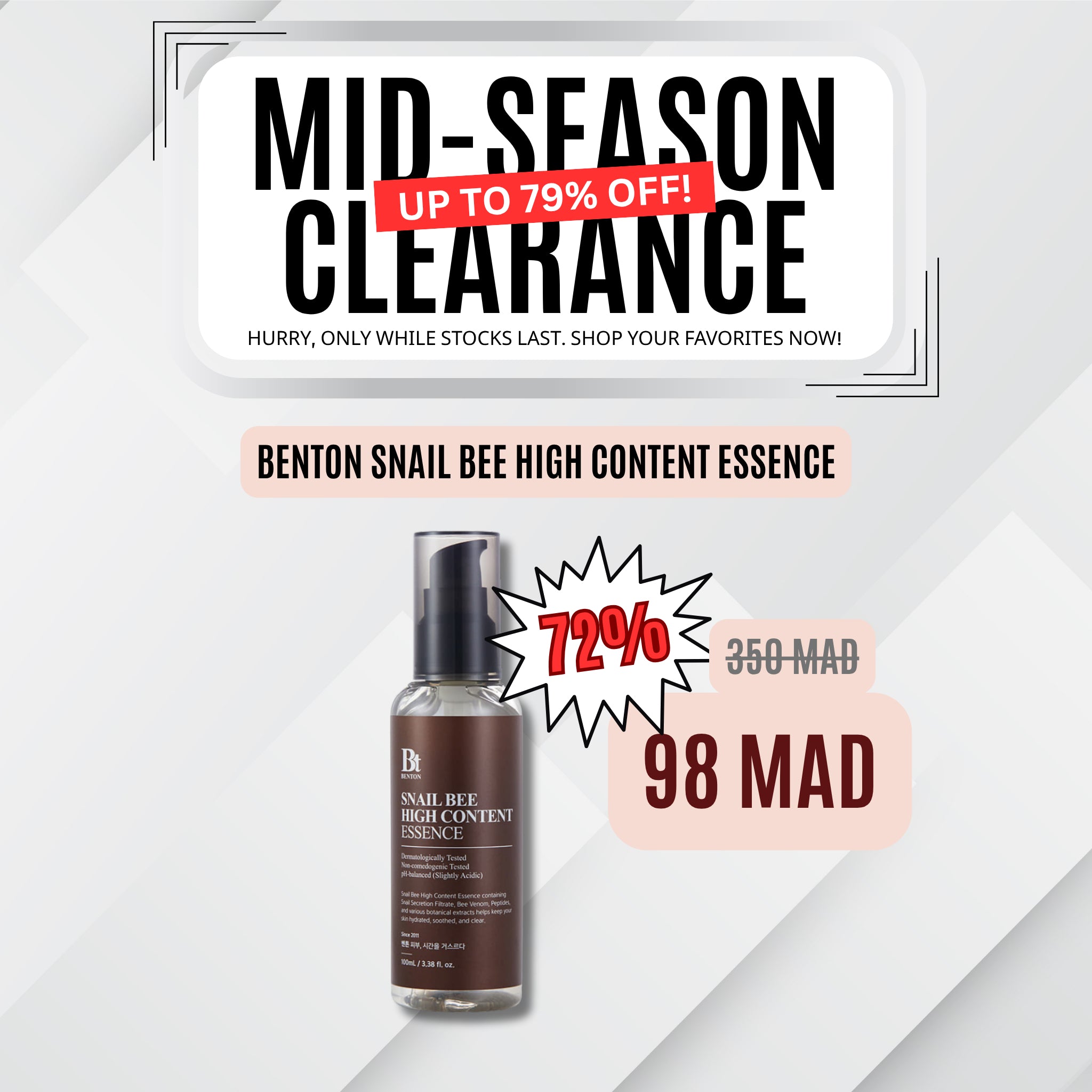 BENTON Snail Bee High Content essence 100ml