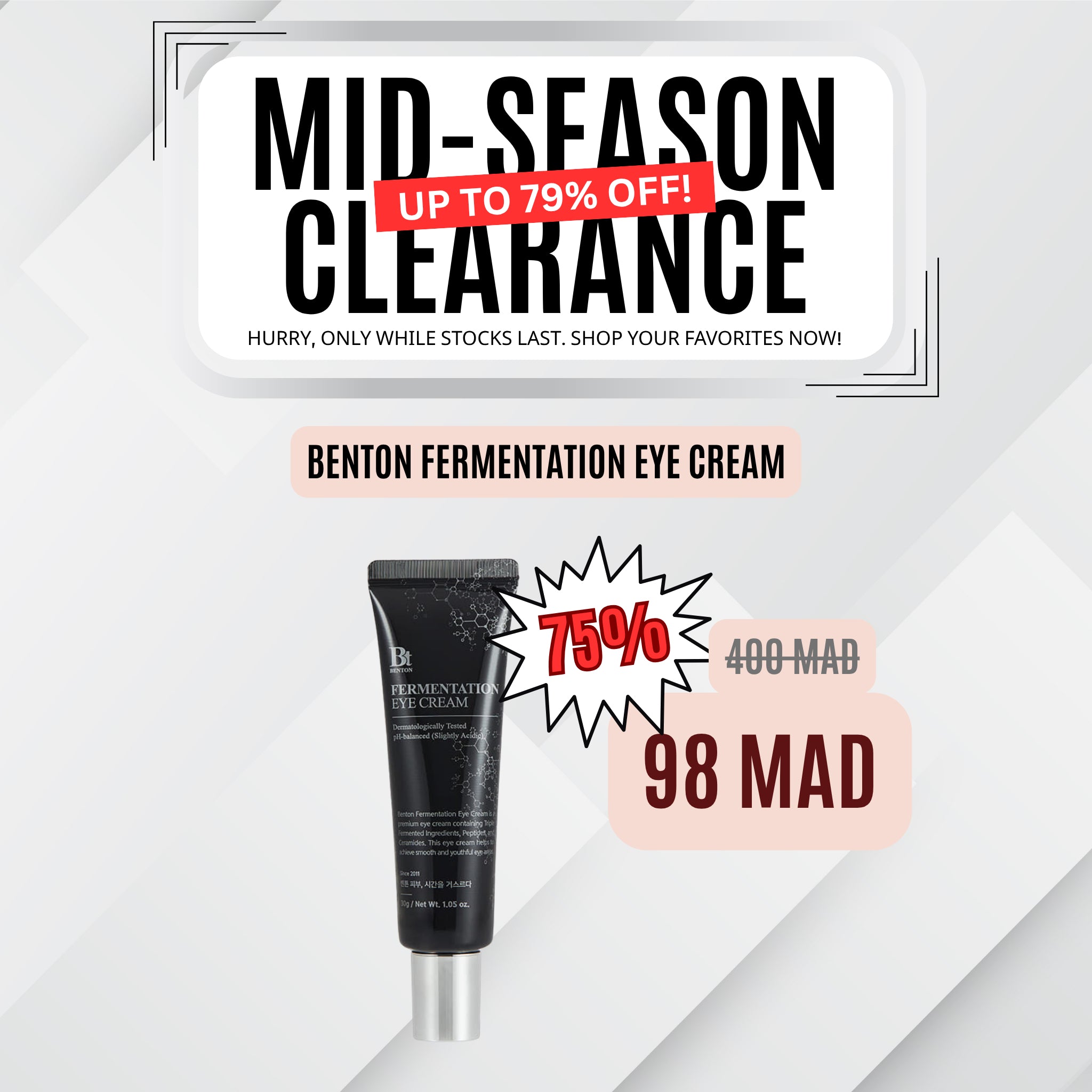 BENTON Fermentation Eye cream 30g