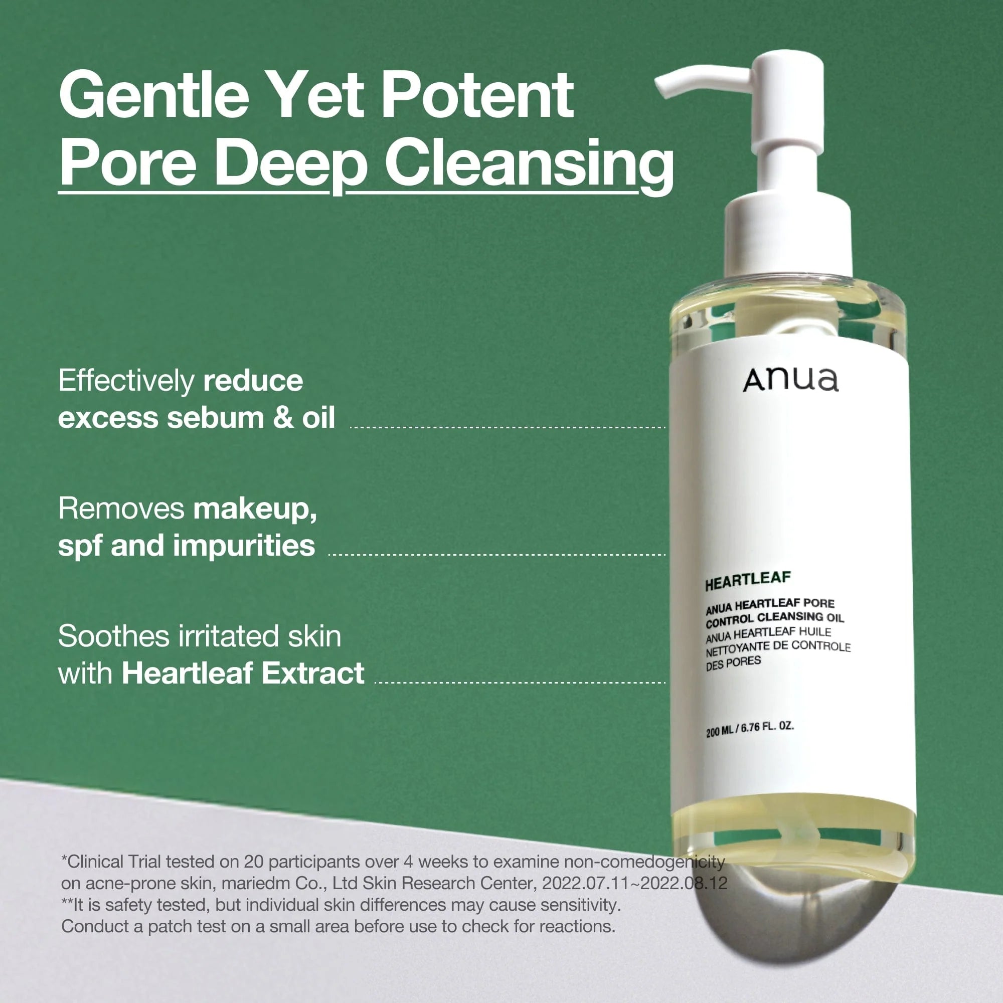 Huile nettoyante anti-pores Heartleaf ANUA 200 ml