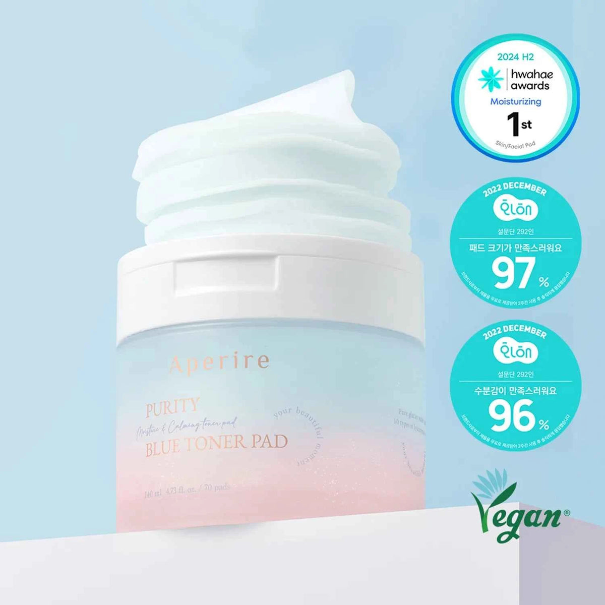 Aperire purity blue toner pad