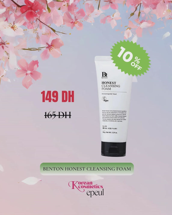 Charger la vidéo : BENTON Honest Cleansing foam 150g