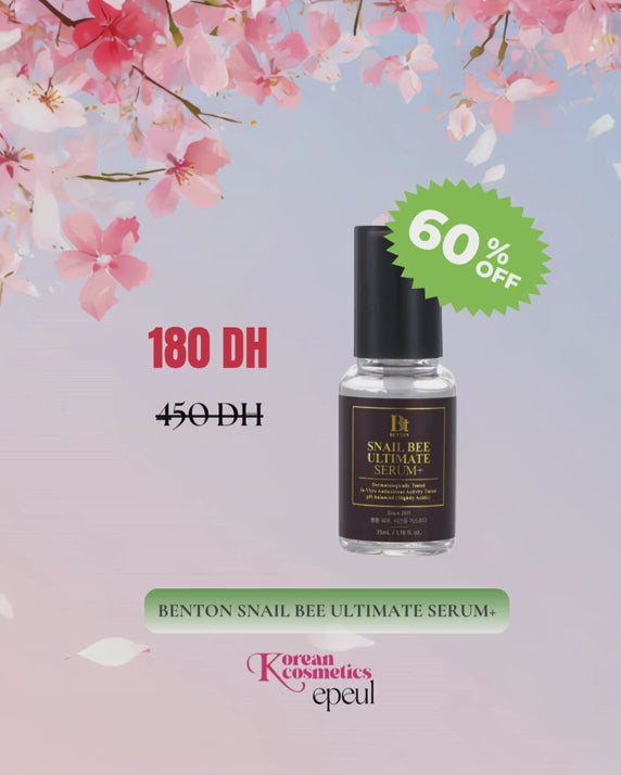 Charger la vidéo : BENTON Sérum Ultime Snail Bee+ 35 ml