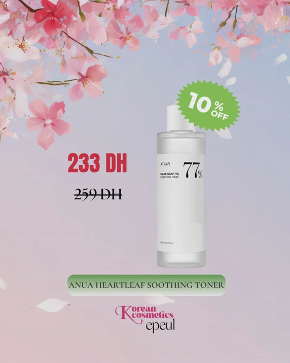 Charger la vidéo : ANUA Heartleaf 77 Tonique apaisant 150 ml